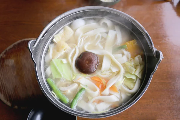 Japanese noodle soup of Udon Ramen (in Japanese cooking).