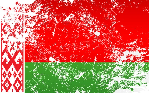 白俄罗斯 Grunge 纹理国旗 - 图库矢量图像 Live