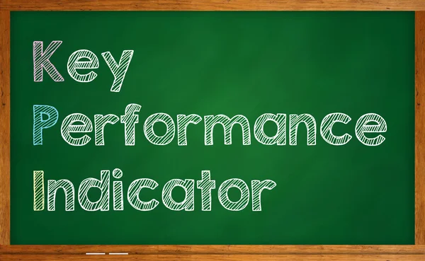Key Performance Indicator word written on chalkboard