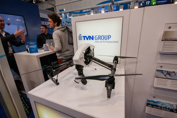 HANNOVER, GERMANY - MARCH 14, 2016: TVN drone displayed at CeBIT information technology trade show in Hannover, Germany on March 14, 2016