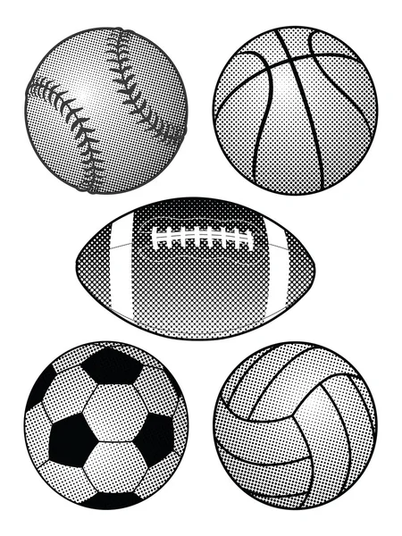 Halftone Sports Balls