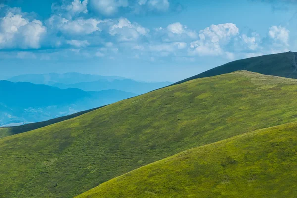 Landscape with clouds in the mountains