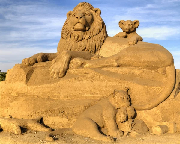 BURGAS, BULGARIA - OCTOBER 04: Sand sculpture in Burgas Sand Sculptures Festival on OCTOBER 04, 2015 in Burgas, Bulgaria