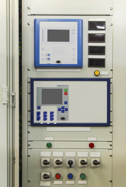 Electrical control panel with electronic devices