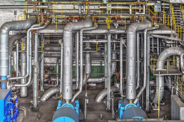 Machine room in thermal power plant