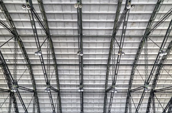 Metal roof on industrial building