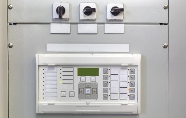 Electrical control panel with electronic device for relay protection in electrical substation