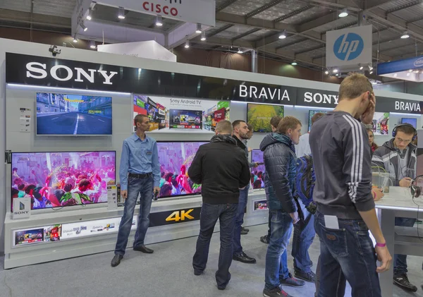 Sony company booth at CEE 2015, the largest electronics trade show in Ukraine