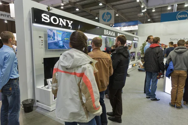 Sony company booth at CEE 2015, the largest electronics trade show in Ukraine