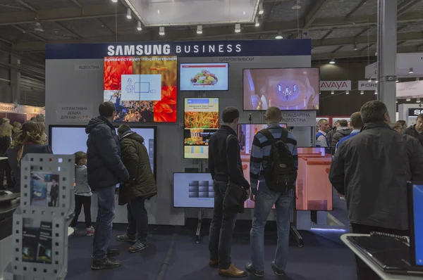 Samsung company booth at CEE 2015, the largest electronics trade show in Ukraine