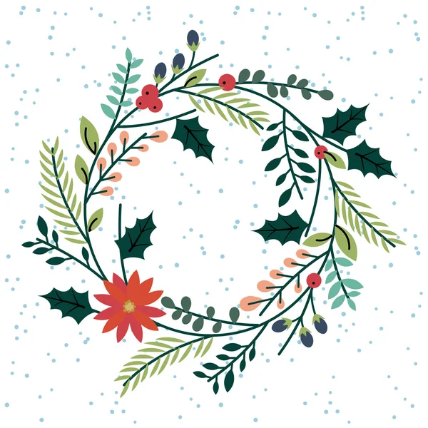 Floral or Botanical Christmas Wreath