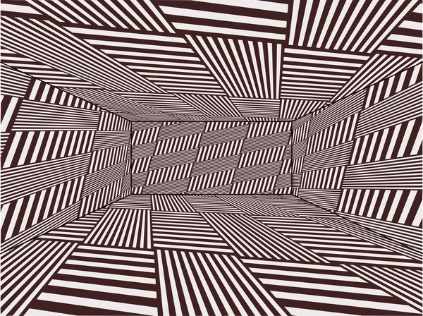 Empty Room Created With Stripes Vector