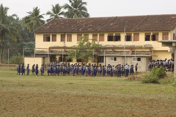 GOA, INDIA, DEC, 2015: Small Children in School in Goa on dec 7