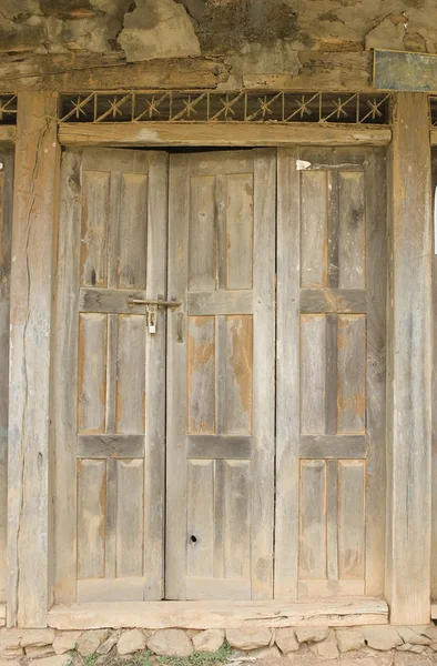 The Old Door with Cracked Paint, Background