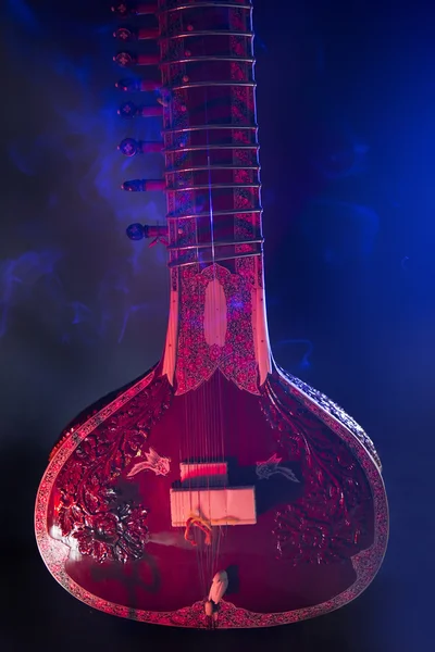 Sitar, a String Traditional Indian Musical Instrument