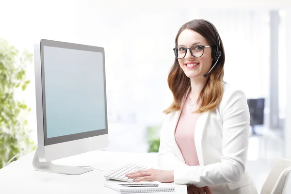 bank employee working