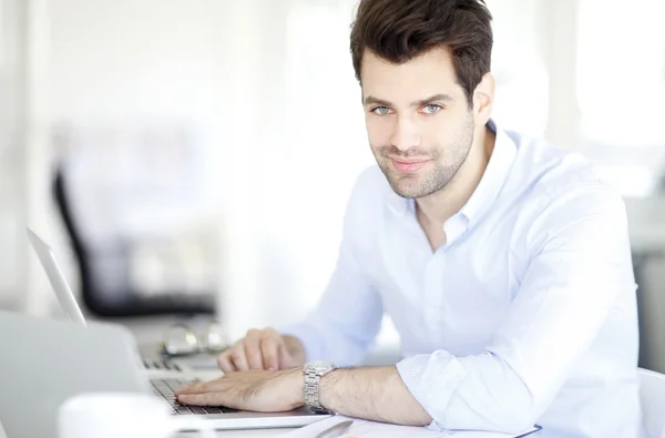 Sales man working in the office