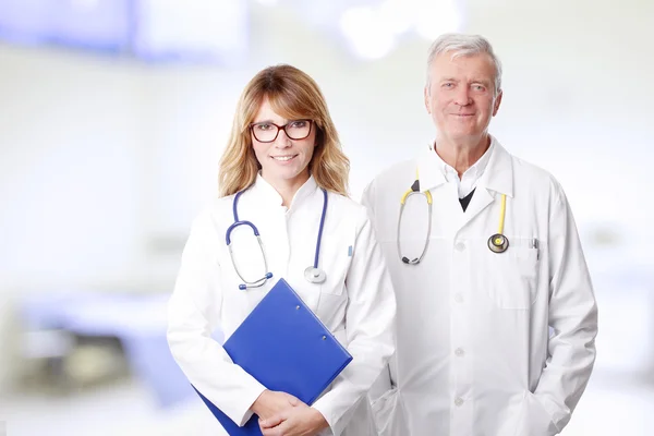 Doctor holding in her hands a clipboard