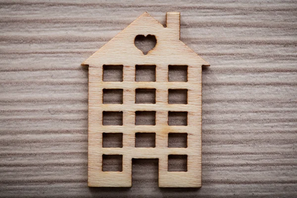 Little wooden house figure background or wallpaper