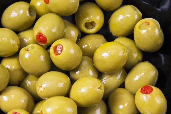 Red pepper stuffed olives