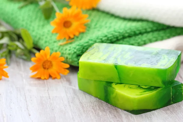 Soap with herbs