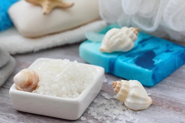 Salt and soap with sea minerals