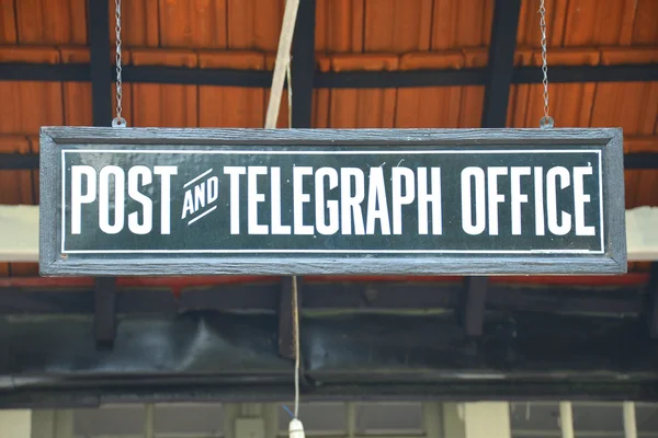 Post and Telegraph Office Sign