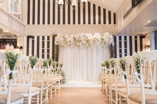 Wedding room in white tone