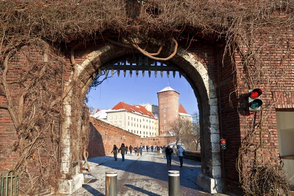 The Bernardine Gate of Wawel royal castle. Built in the XVI century, now the castle is the museum and the main attraction of the city