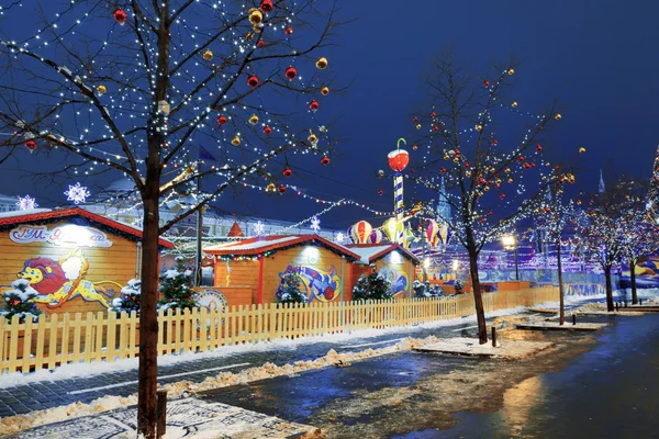 Christmas fair in the center of Moscow