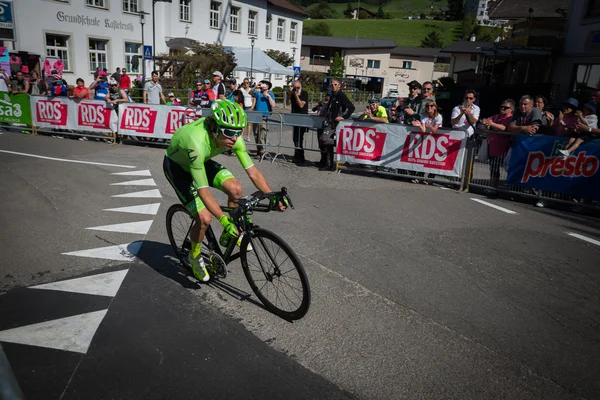 Castelrotto, Italy May 22, 2016; Rigoberto Uran, professional cyclist,  during a hard time trial climb
