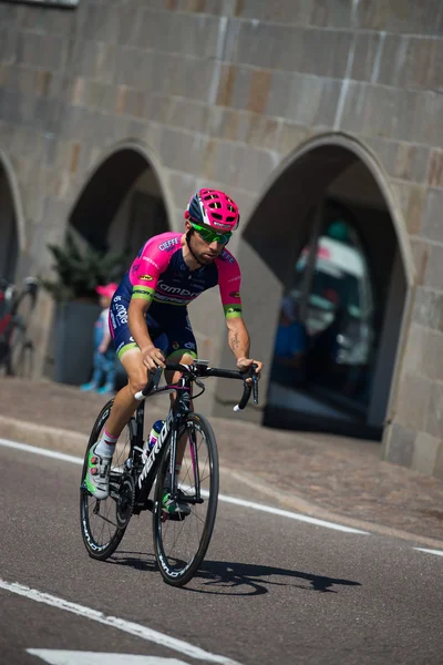 Castelrotto, Italy May 22, 2016; Diego Ulissi, professional cyclist,  during a hard time trial climb