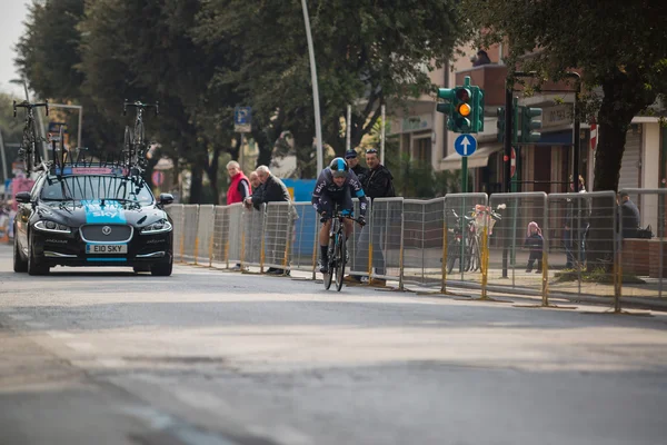 Camaiore, Italy - March 11, 2015: professional cyclist during the first stage of the Tirreno Adriatico 2015
