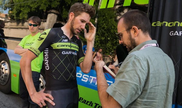 Verbania, Italia 28 May  2015; Davide Villella interviewed