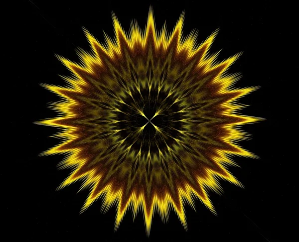 Sunflower abstract fractal