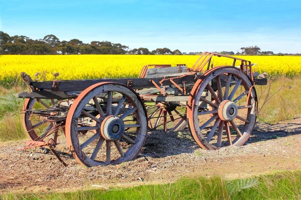 Australian pioneers wooden wagon