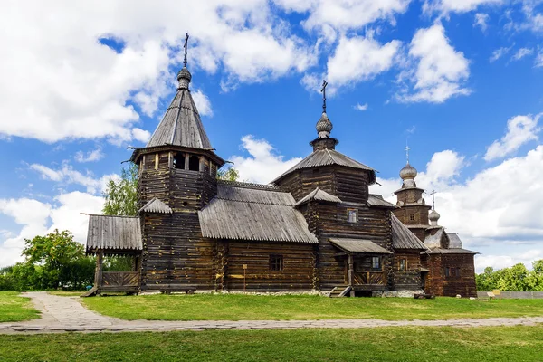 Museum of wooden architecture in Suzdal. gold ring of Russia