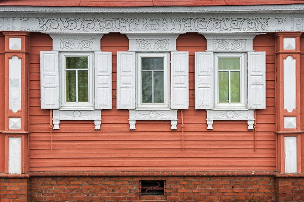 Facade of the old Russian house