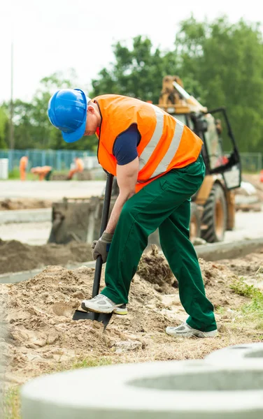 Labourer at work zone