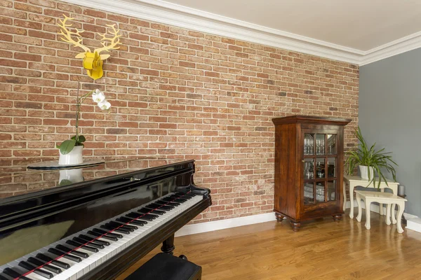 Piano in living room