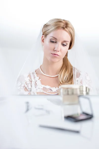 Sad bride before big day