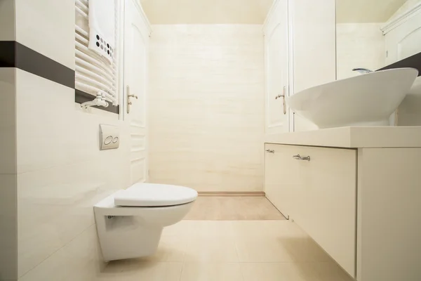 Bright bathroom in a modern apartment