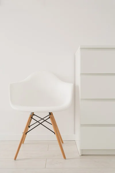 White chair in modern design
