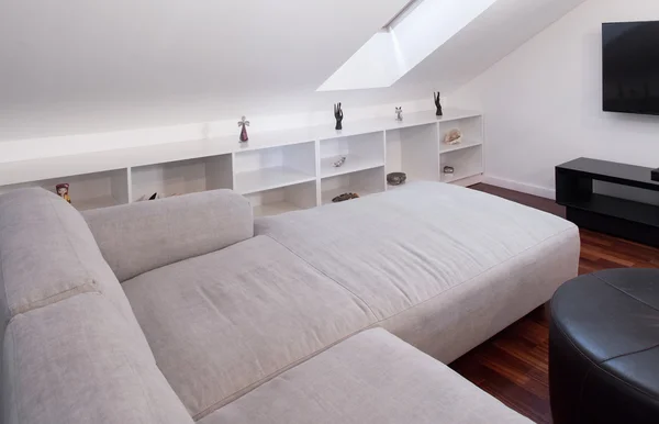 Corner white sofa