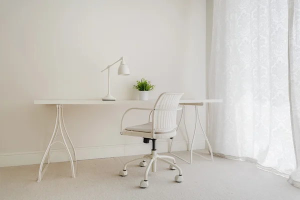 White retro desk