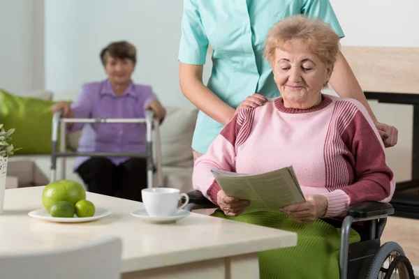 Woman Reading the newspaper