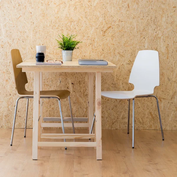 Simple studio with eco furniture