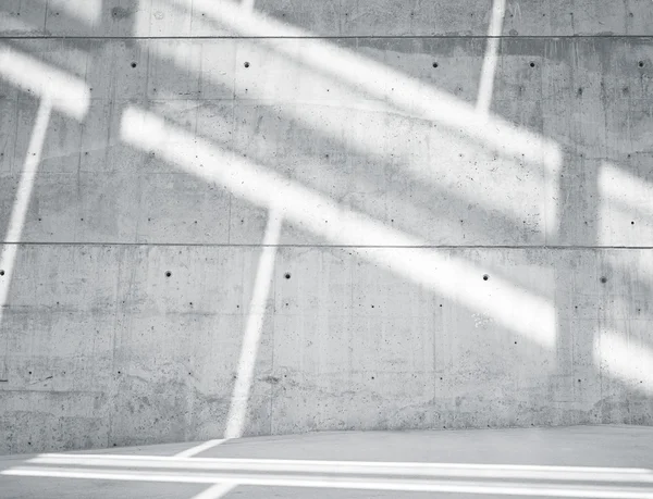 Horizontal Image Blank Grungy Smooth Bare Concrete Wall with  Sunrays Reflecting on Surface. Empty Abstract background. Black and White