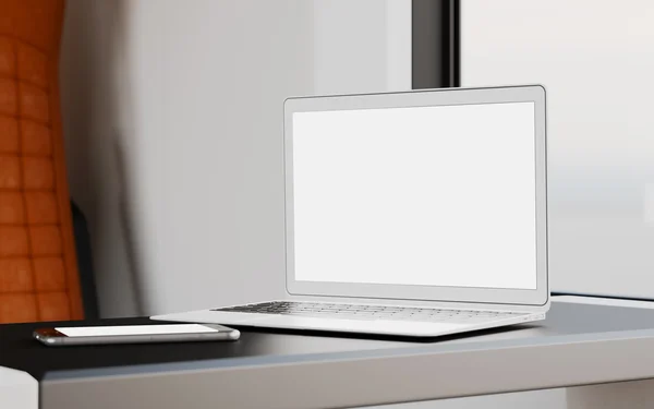 Modern Laptop Screen