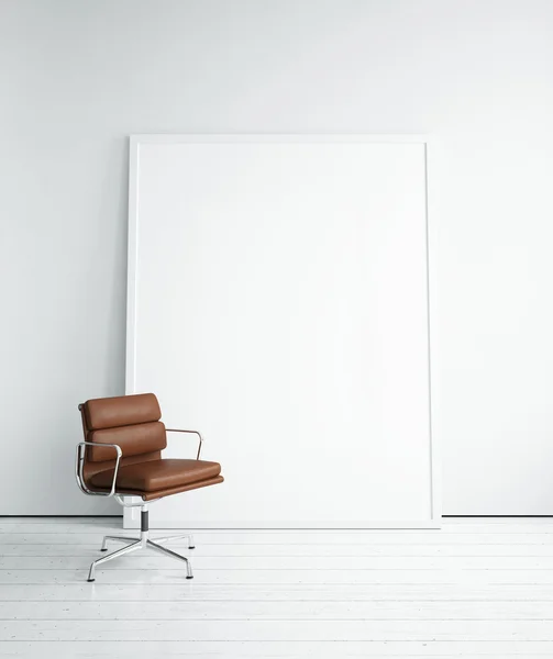 Blank picture and chair